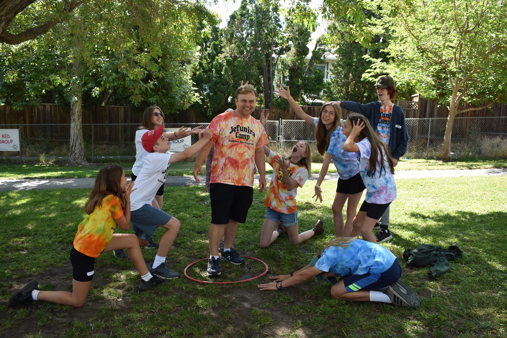 director on pedestal